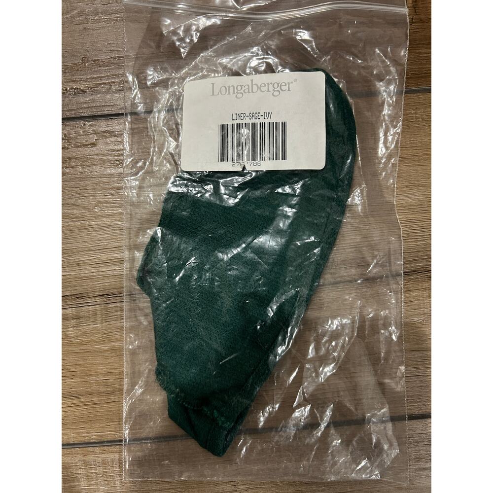 Longaberger Sage Booking Basket Liner - IVY‎ GREEN NEW